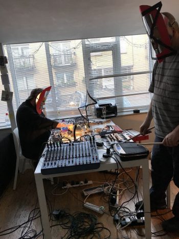 Plastique Fantastique with Benedict Drew in Welcome to Zer0-City performance at IMT Gallery 2019
