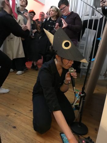 Plastique Fantastique with Benedict Drew in Welcome to Zer0-City performance at IMT Gallery 2019