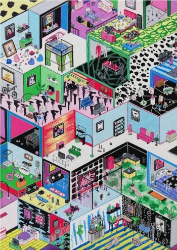 Paola Ciarska Untitled 2 2020 gouache on board 19 x 13.5cm unique IMT Gallery