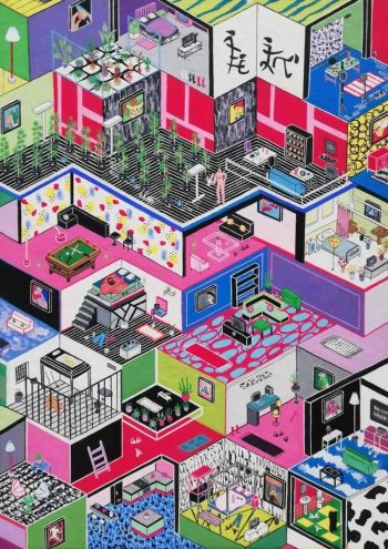 Paola Ciarska Untitled 4 2020 gouache on board 19 x 13.5cm unique IMT Gallery